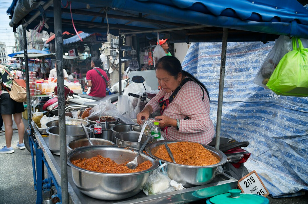 thai street food market